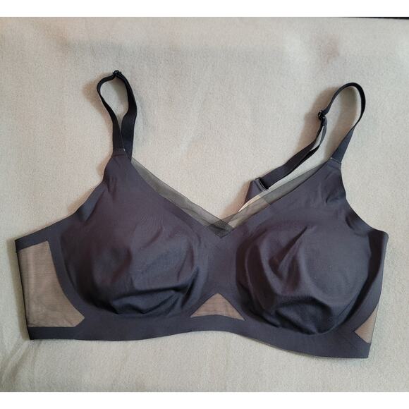Honey Love Runway Cross Over Bra Size XL Undergarment GUC Black Comfort Lined - Picture 5 of 11
